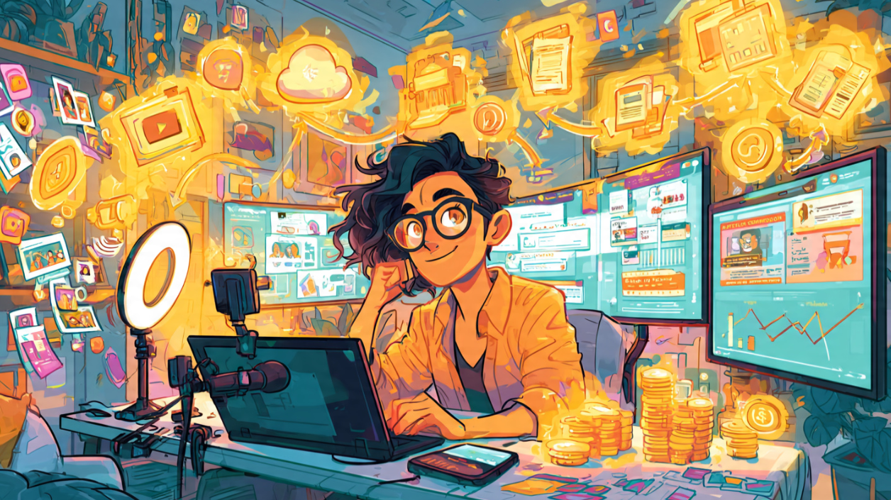 How Content Creators Can Earn Passive Income by Promoting Simple Digital Products Online